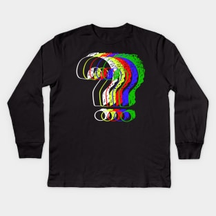 The colourful Question mark Kids Long Sleeve T-Shirt